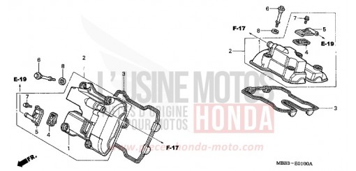 COUVERCLE DE CULASSE VTR1000FV de 1997
